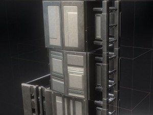 sci-fi ladder set basic version 3D Модель