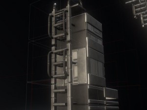 sci-fi ladder set basic version 3D Model