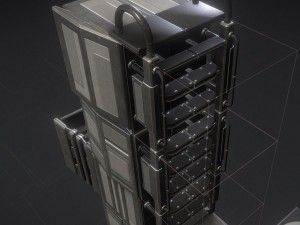 sci-fi ladder set basic version 3D Model