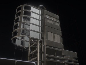 sci-fi ladder set basic version 3D Model