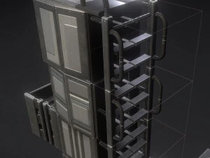 SFはしごセット基本バージョン 3Dモデル