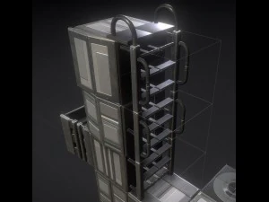 SFはしごセット基本バージョン 3Dモデル