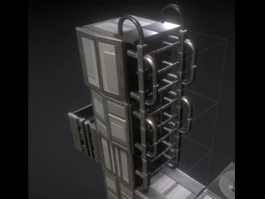 SFはしごセット基本バージョン 3Dモデル