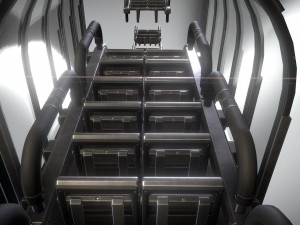 sci-fi ladder set basic version 3D Model