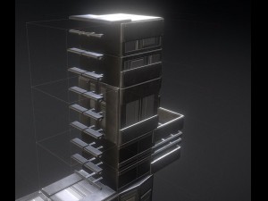 sci-fi ladder set basic version 3D Model