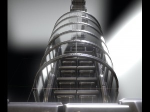 sci-fi ladder set basic version 3D Model
