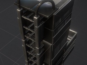 sci-fi ladder set basic version 3D Model