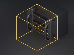 sci-fi ladder set rusty version 3D Model