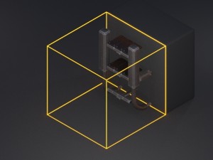 sci-fi ladder set rusty version 3D Модель