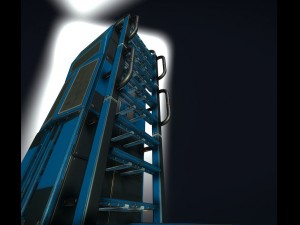 sci-fi ladder set blue version 3Dモデル