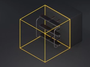 sci-fi ladder set blue version 3D Model