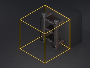 sci-fi ladder set blue version 3D Model