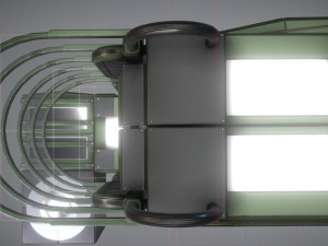 modular sci-fi ladders green 3Dモデル
