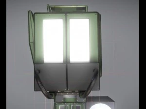 modular sci-fi ladders green 3D Model