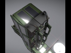 modular sci-fi ladders green 3Dモデル