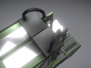 modular sci-fi ladders green 3Dモデル