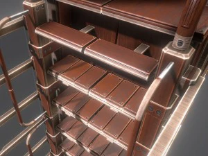 modular wood ladders 3D Model