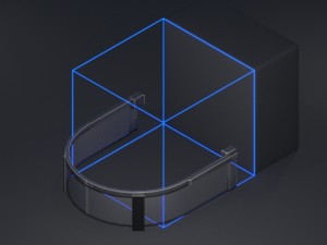 modular sci-fi ladders orange Model 3D