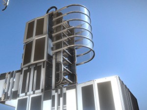 modular sci-fi ladders silver Modèle 3D