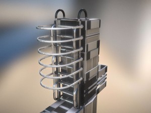 modular sci-fi ladders silver Modèle 3D
