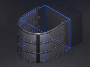 modular sci-fi ladders silver Modèle 3D