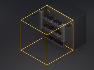 modular sci-fi ladders silver Modèle 3D