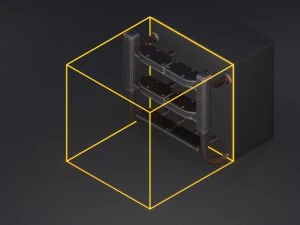 modular sci-fi ladders silver 3D Model