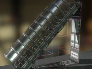 sci-fi ladders and stairs basic 3D Model