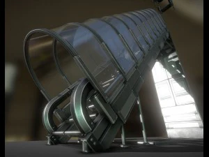 sci-fi ladders and stairs basic 3D Model
