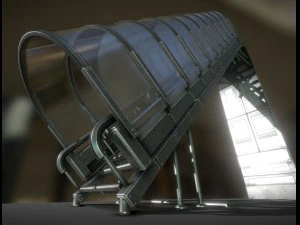 sci-fi ladders and stairs basic 3D Model