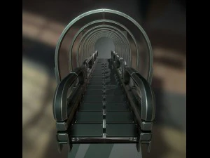 sci-fi ladders and stairs basic 3D Model