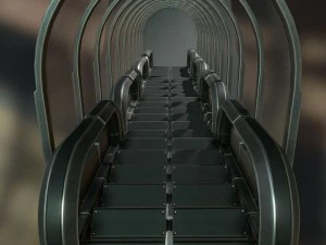 sci-fi ladders and stairs basic 3D Model