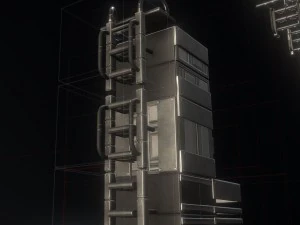 sci-fi ladders and stairs basic 3D Model