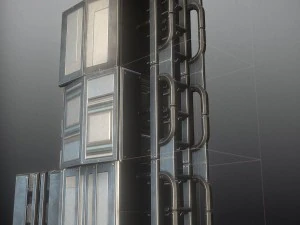 sci-fi ladders and stairs basic 3D Model