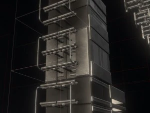 sci-fi ladders and stairs basic 3D Model