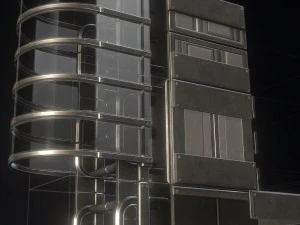 sci-fi ladders and stairs basic 3D Model