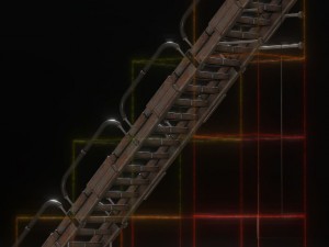 sci-fi ladders and stairs rusty Modelo 3D
