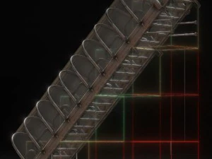 sci-fi ladders and stairs rusty 3D Model