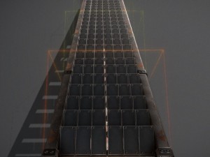 sci-fi ladders and stairs rusty Modelo 3D