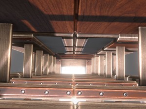 sci-fi ladders and stairs woody Model 3D