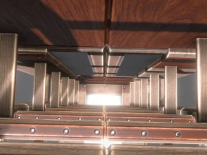 sci-fi ladders and stairs woody 3D Model