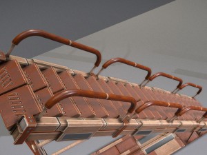 sci-fi ladders and stairs woody Model 3D