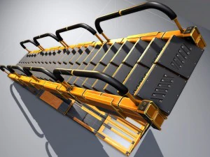 sci-fi ladders and stairs orange 3D Model