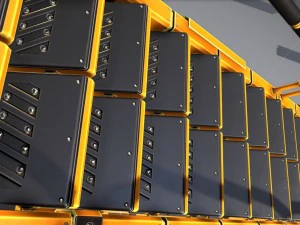 sci-fi ladders and stairs orange 3D Model