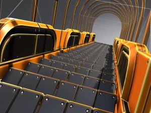 sci-fi ladders and stairs orange Modèle 3D
