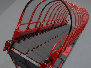 sci-fi ladders and stairs red 3D Model