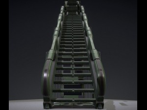 sci-fi ladders and stairs green 3D मॉडल