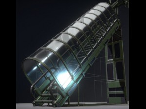 sci-fi ladders and stairs green 3D मॉडल