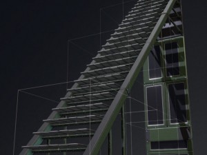 sci-fi ladders and stairs green 3D मॉडल
