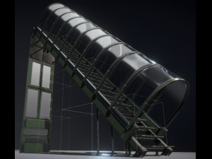 sci-fi ladders and stairs green 3D मॉडल